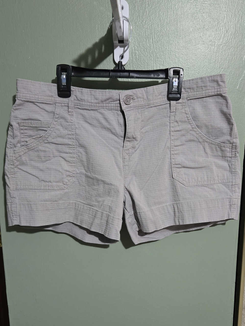 Calvin Klein Light Gray Women's Casual Cotton Shorts